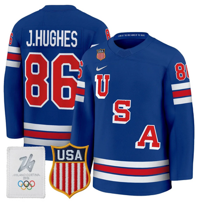 Men's 2026 USA Olympic Premium Hockey All Stitched Jersey