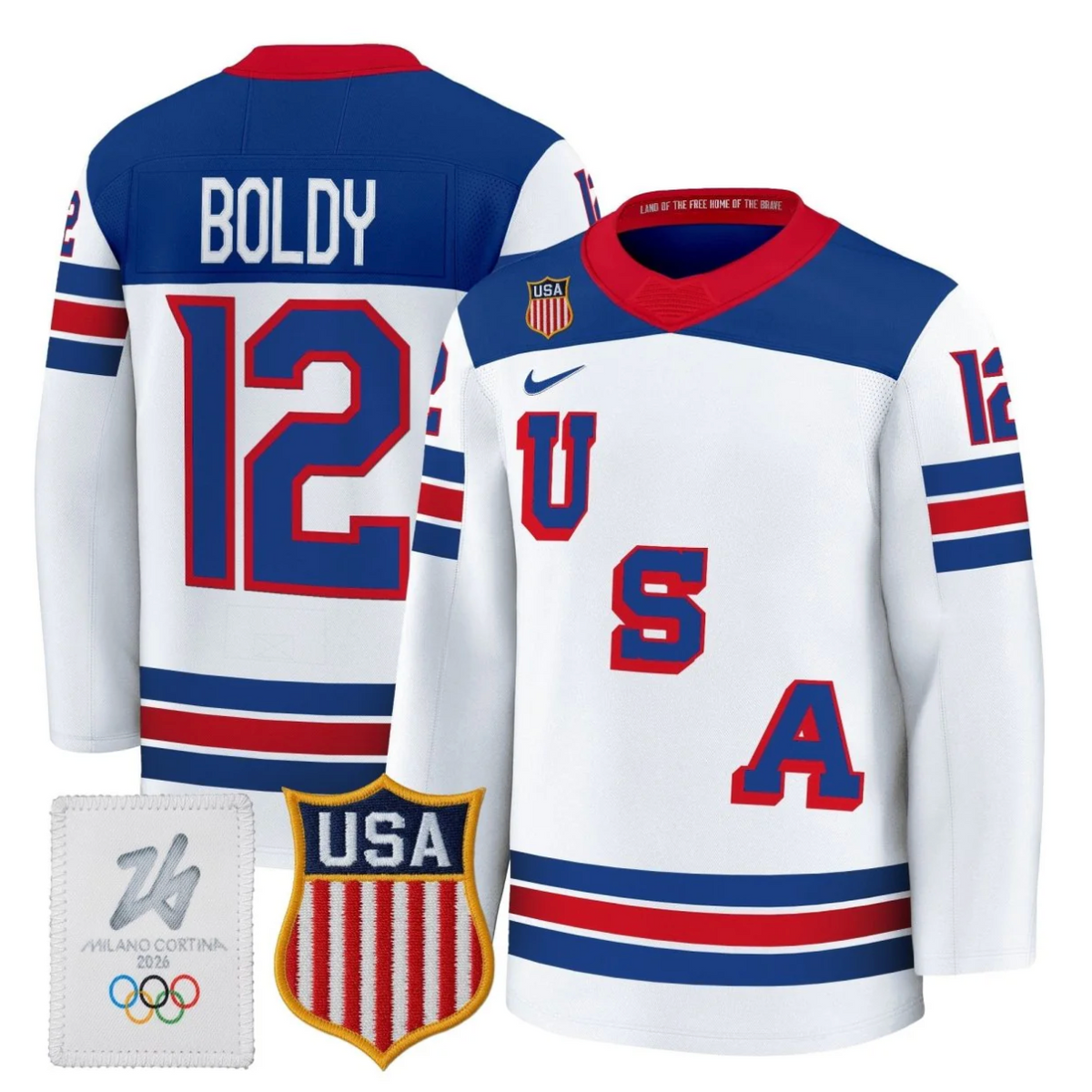 Men's 2026 USA Olympic Premium Hockey All Stitched Jersey